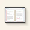 iPad displaying Home Planner Help Hints pages