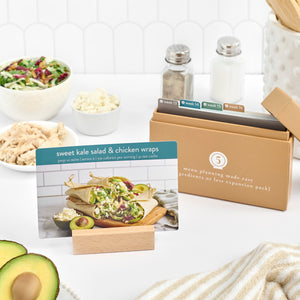 5 ingredients expansion box with featured recipe card 