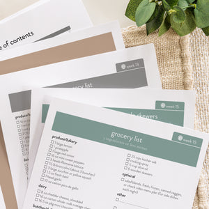 5 ingredients expansion recipes printed out