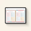 iPad displaying Home Planner Spring Cleaning and Yard & Home Maintenance Checklists