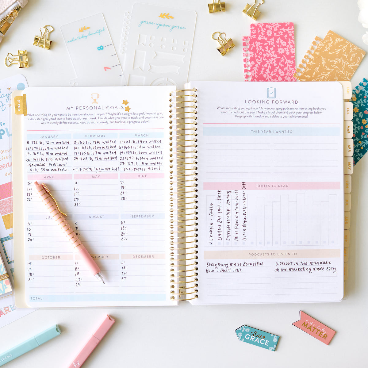 blush goals looking forward page