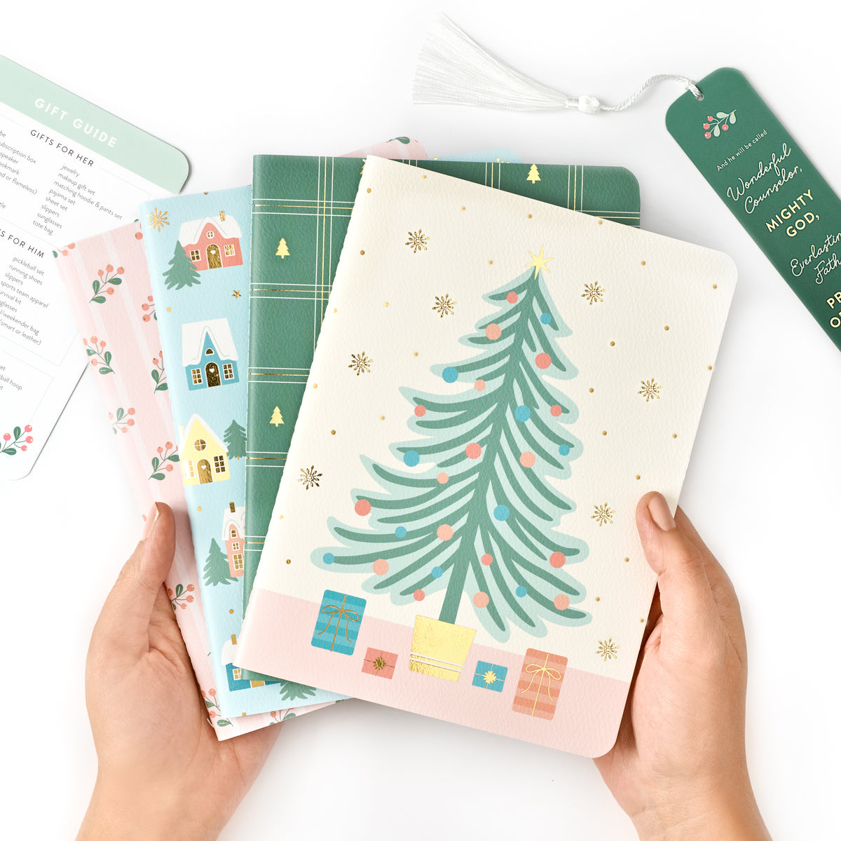 Christmas Blank Journals (Set of 4)