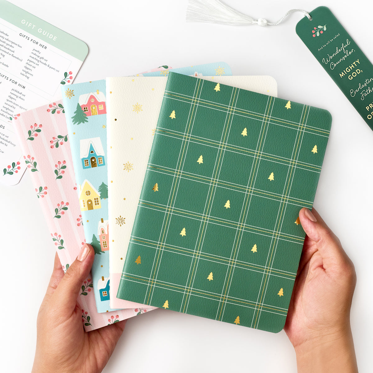 Christmas Blank Journals (Set of 4)