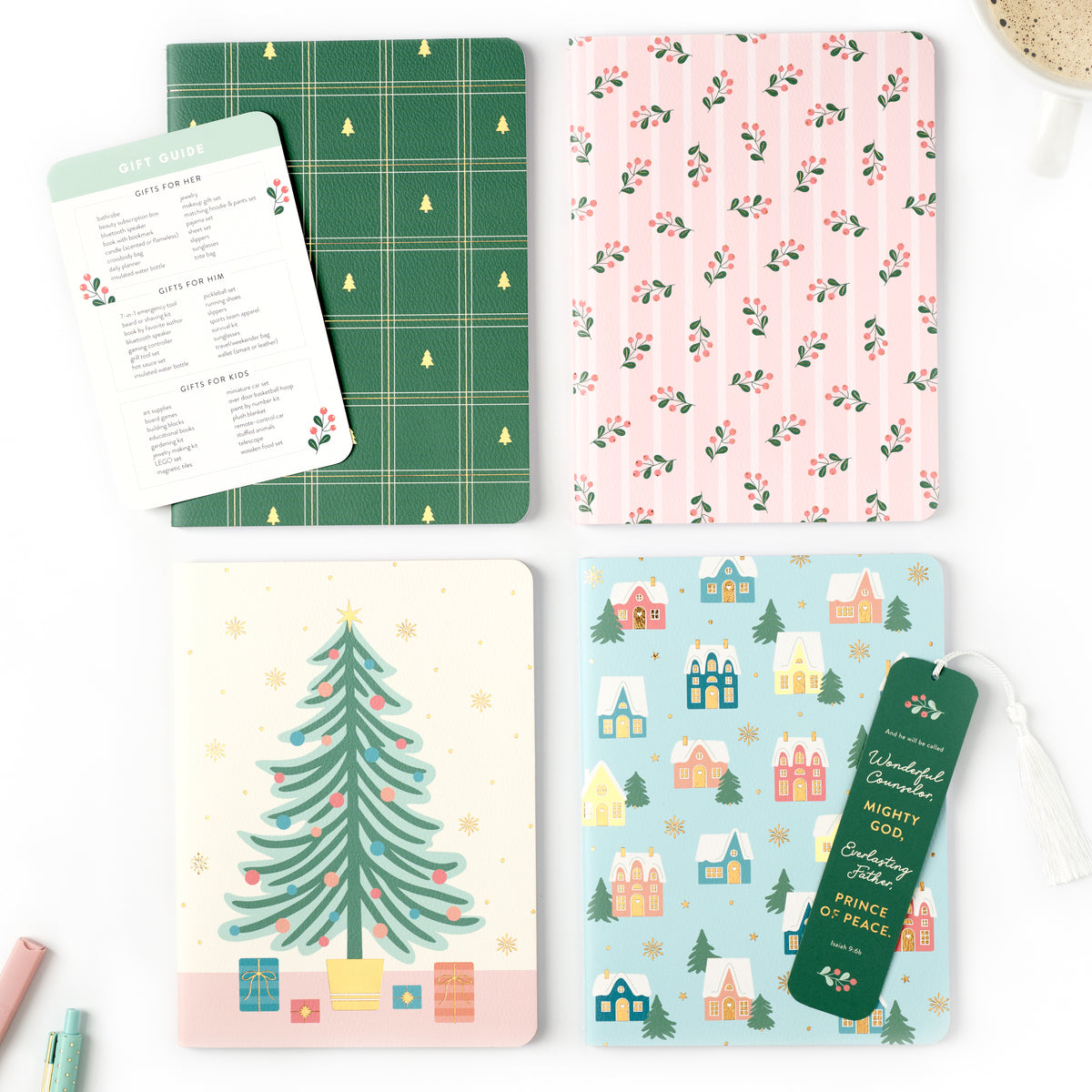 Christmas Blank Journals (Set of 4)