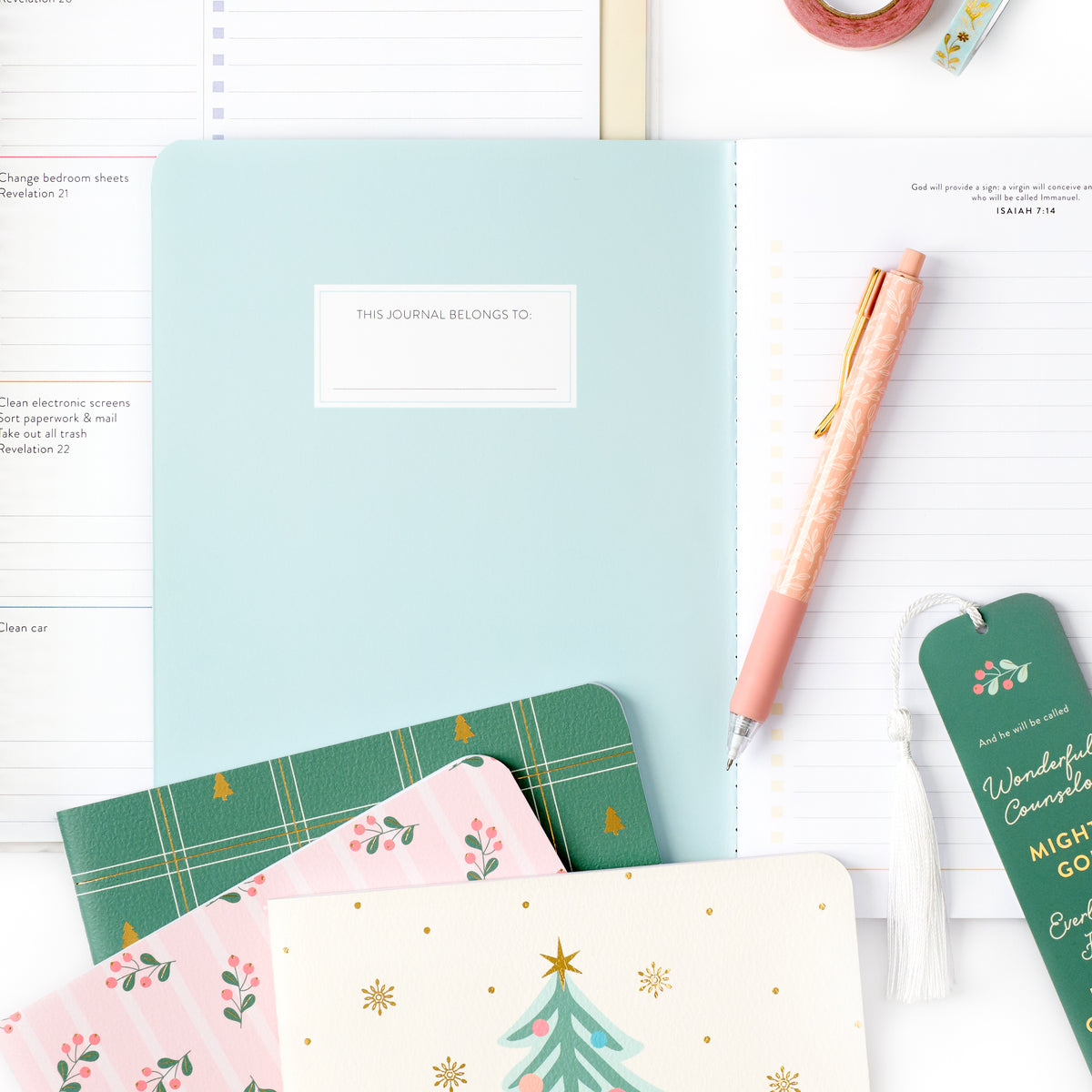 Christmas Blank Journals (Set of 4)