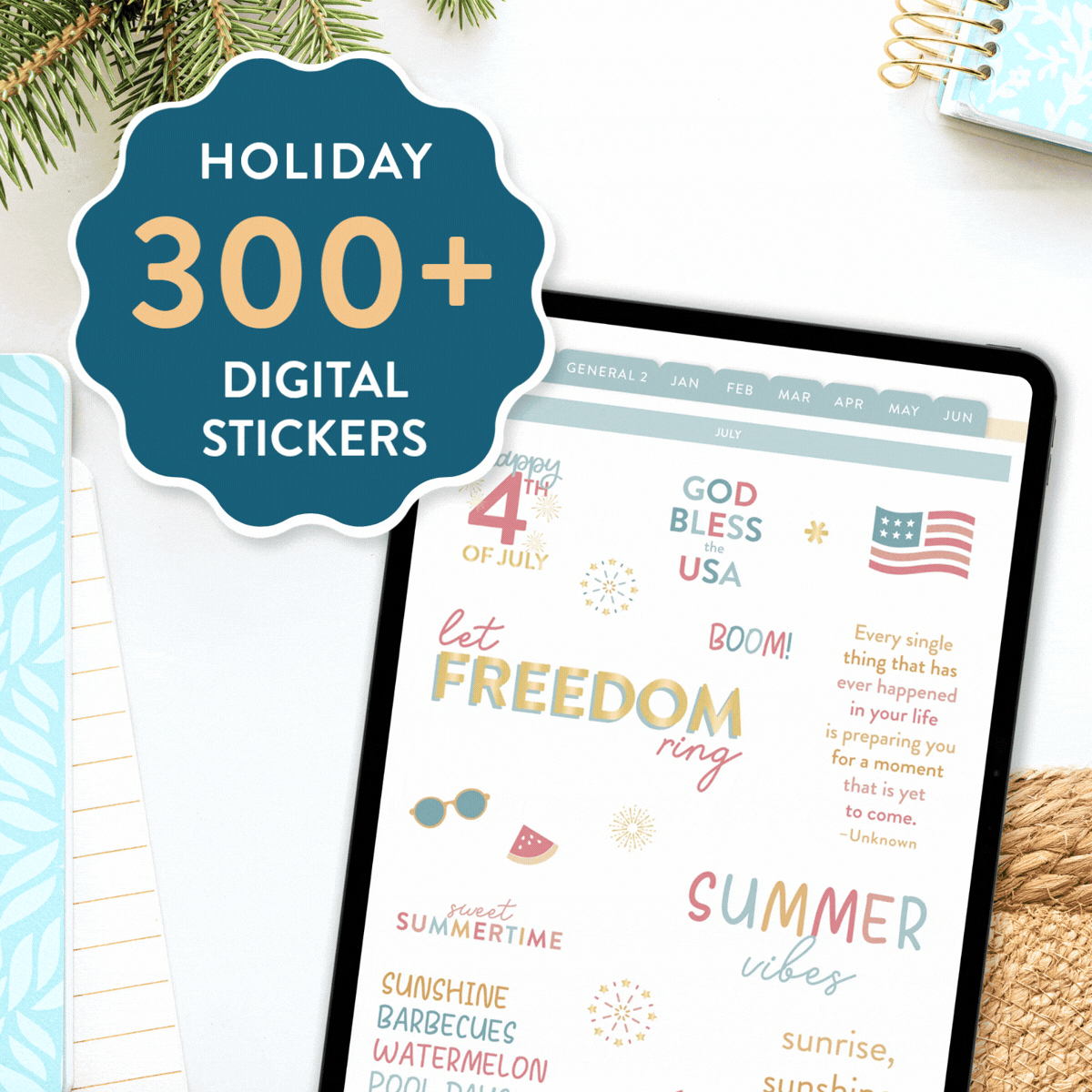 holiday digital stickers- 300+