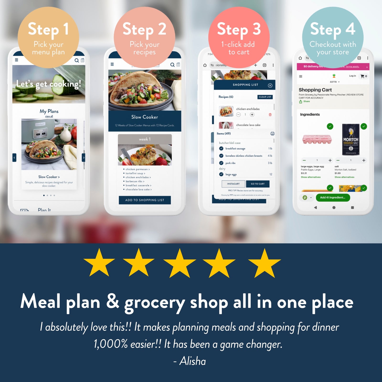 dinner in just 4 clicks 