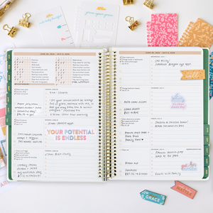 green leaf 2026 home planner weekly checklists page