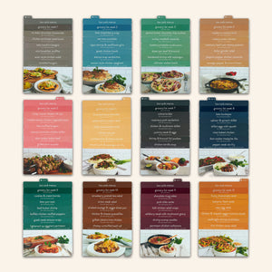 low carb recipe cards on cream
