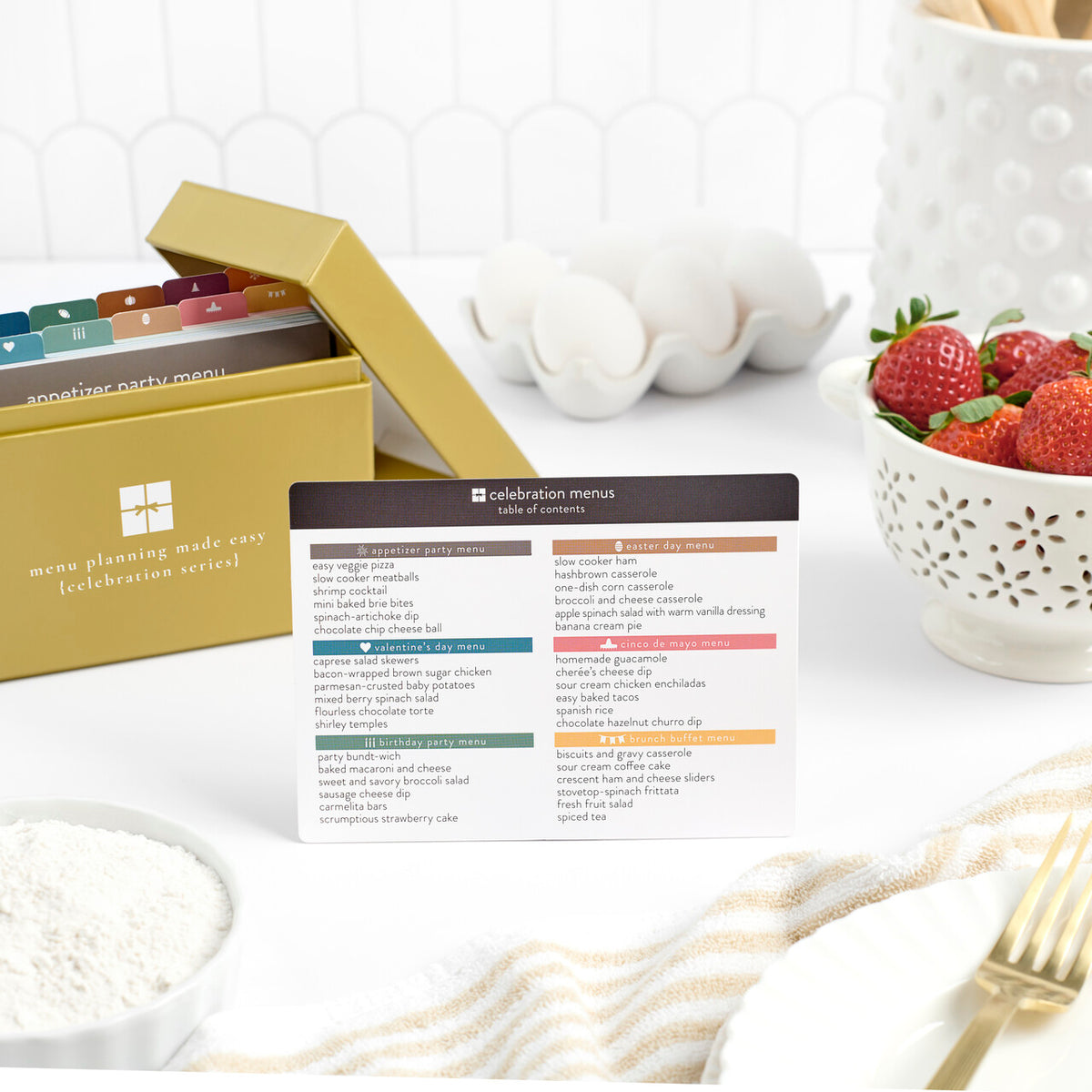 Celebration Menu Plans Pack - Photo Edition