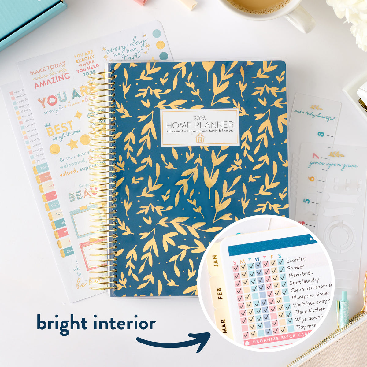 2026 navy home planner with interior shot