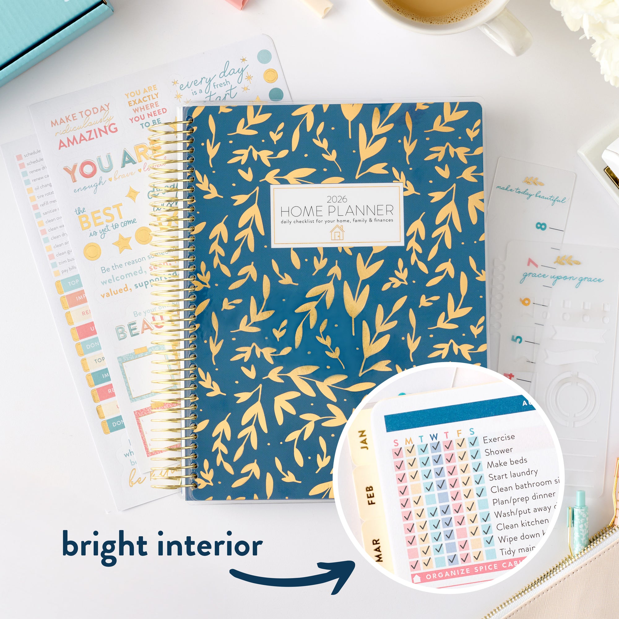 2026 navy home planner with interior shot
