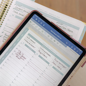 Work Planner and download planner on iPad