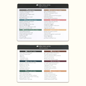 sides table of contents