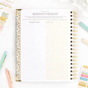 26-27 chambray work planner monthly checklist page