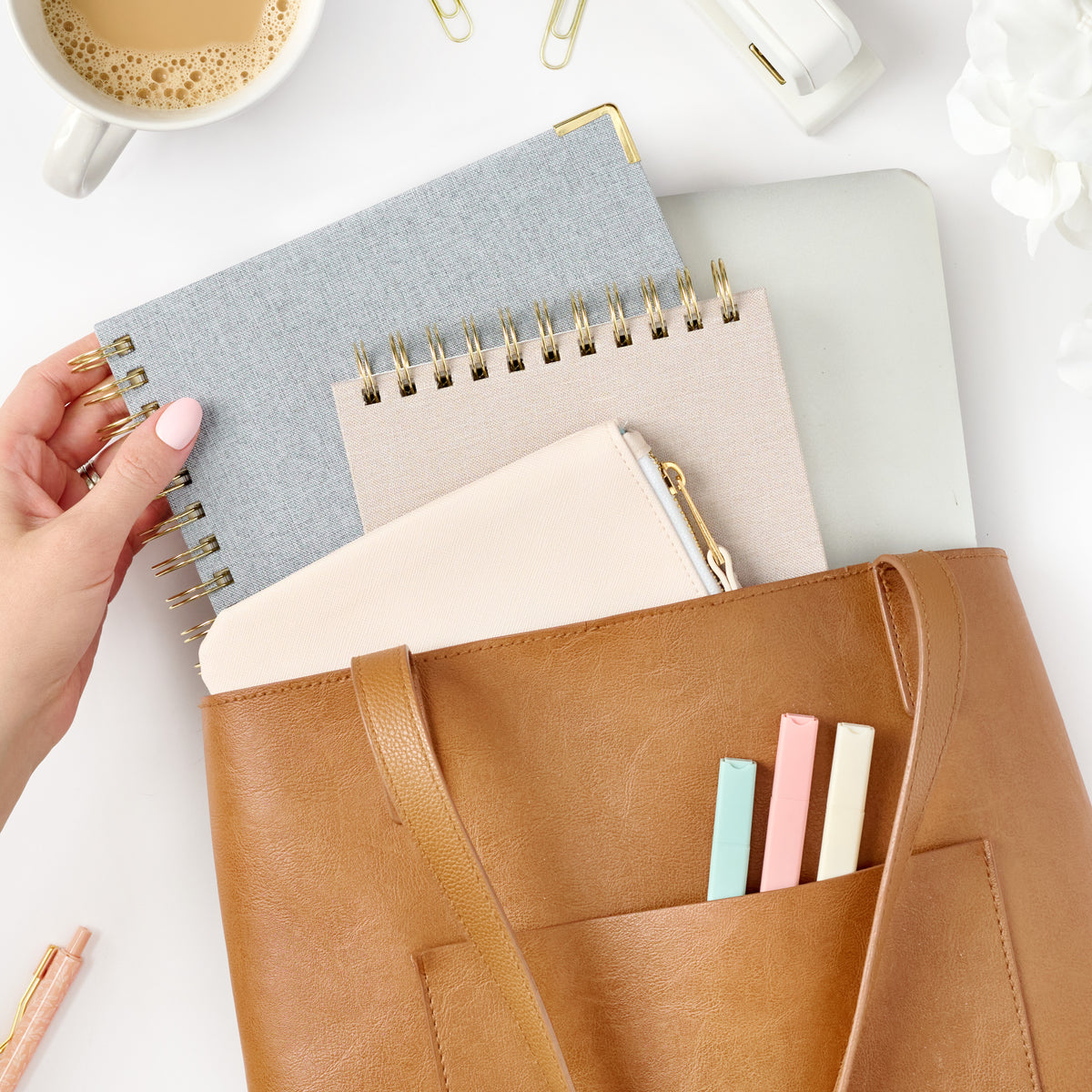 2026-27 chambray work planner inside bag