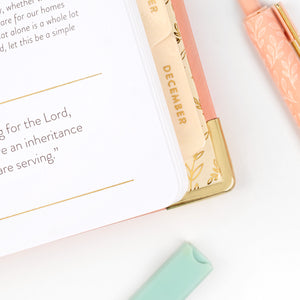 26-27 pink work planner corner close up