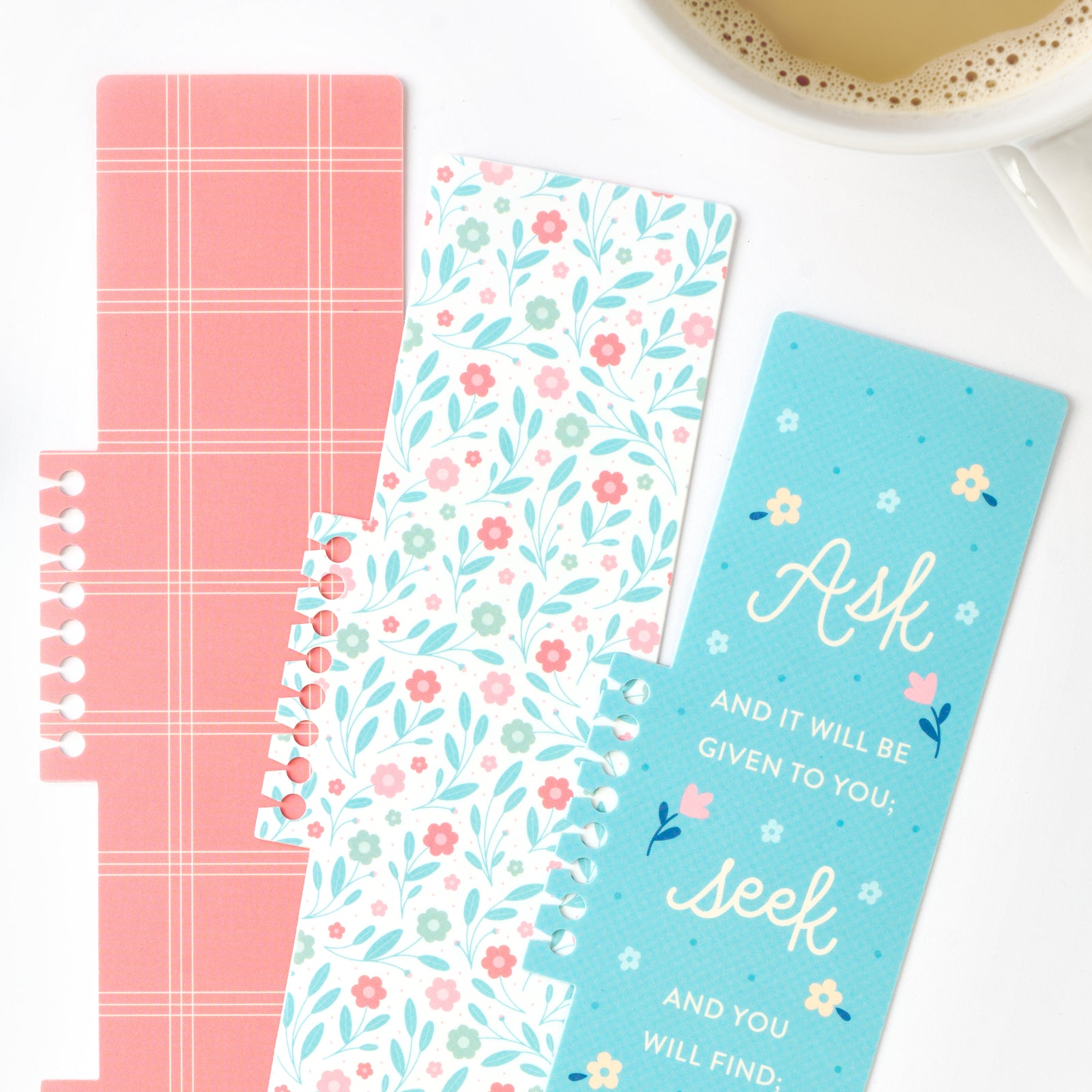 2nd edition bookmarks on cream