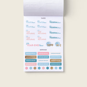 business planner sticker book view 1148