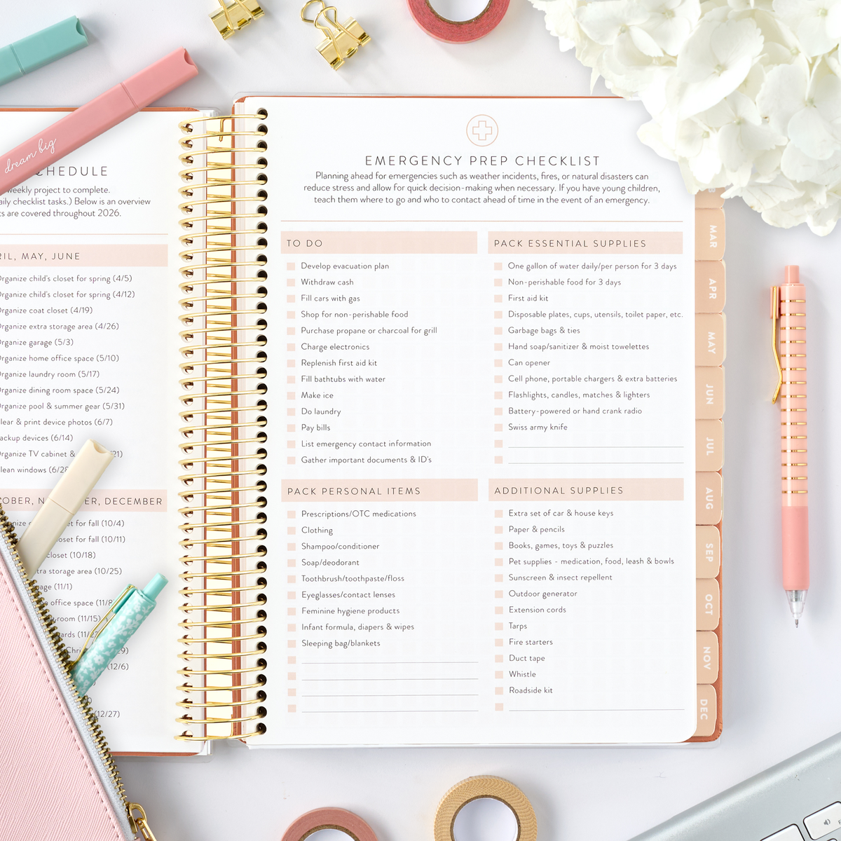 ckay 2026 home planner emergency prep page