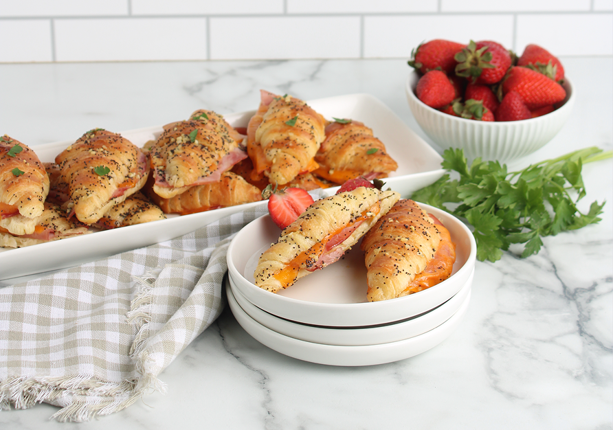 crescent ham and cheese sliders