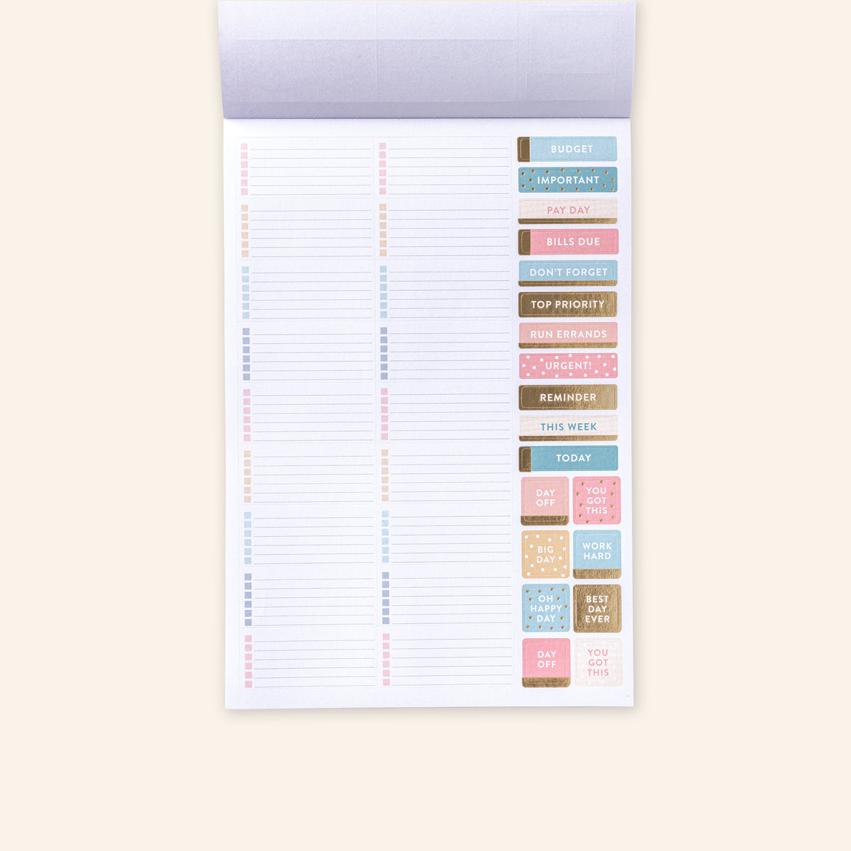 Custom Task Sticker Book