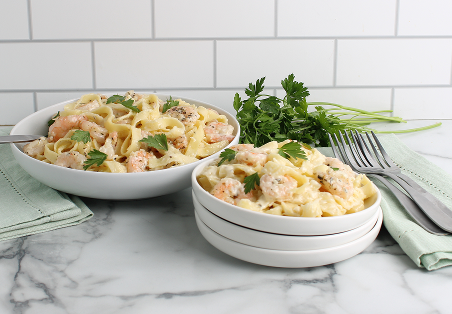 easy shrimp alfredo