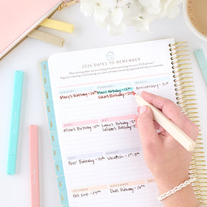 highlighters with money planner