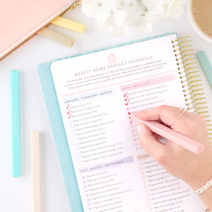 highlighters with home planner