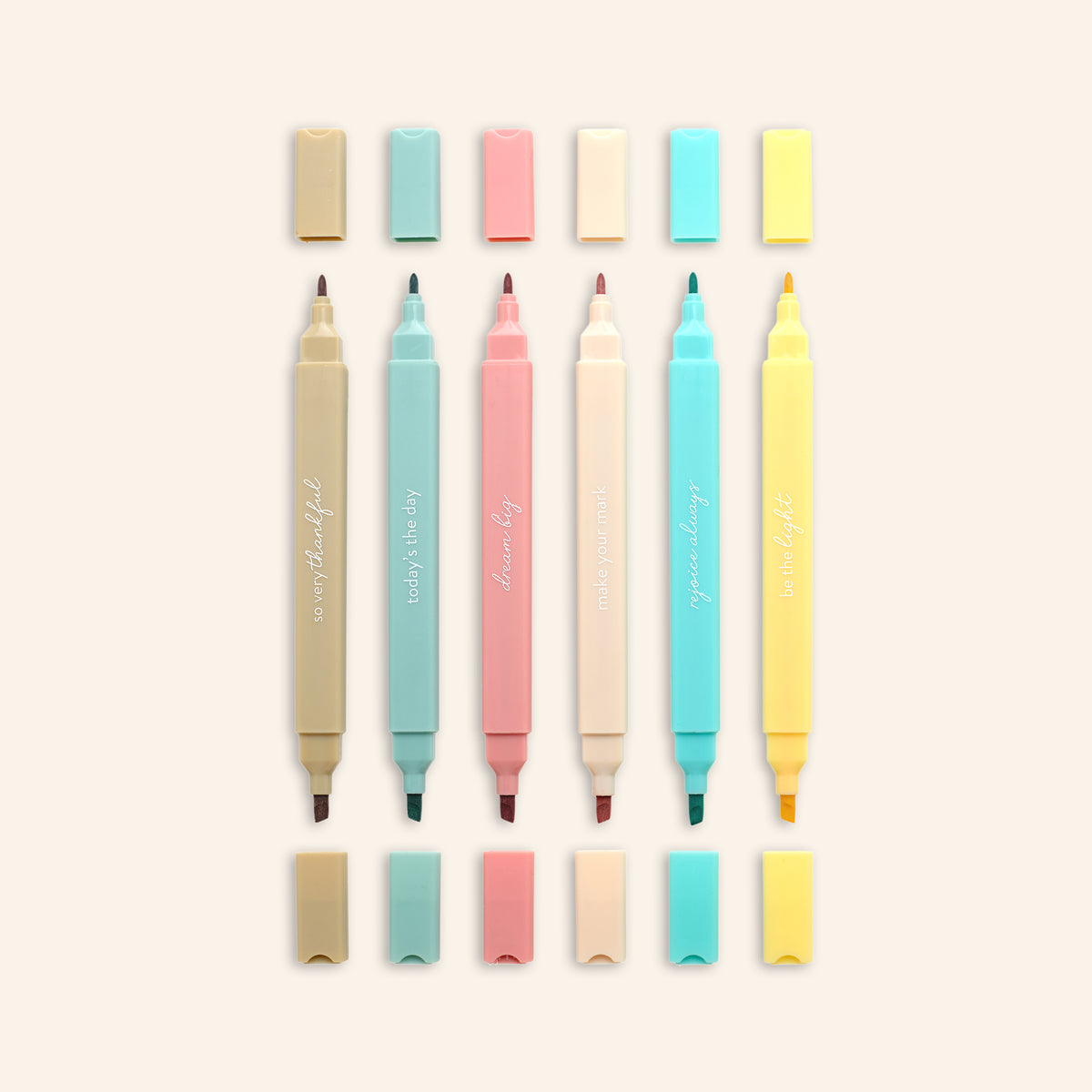 highlighters with caps off 