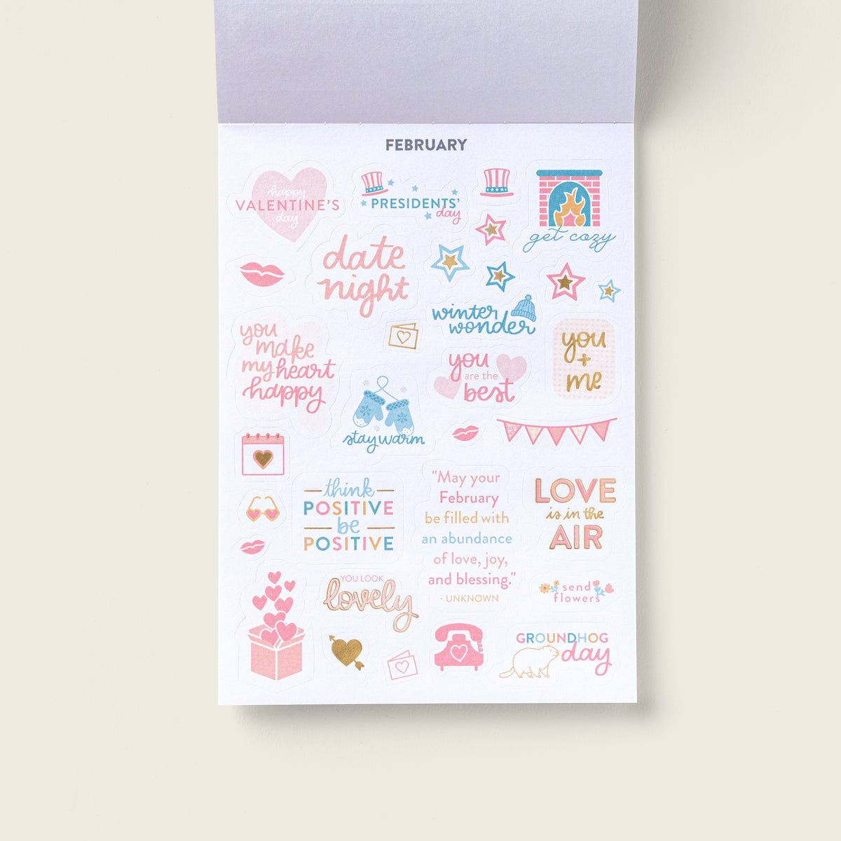 holiday sticker book view 5