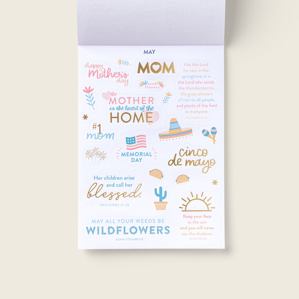 holiday sticker book view 7