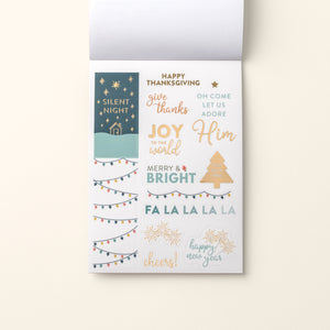 home planner sticker book holiday page