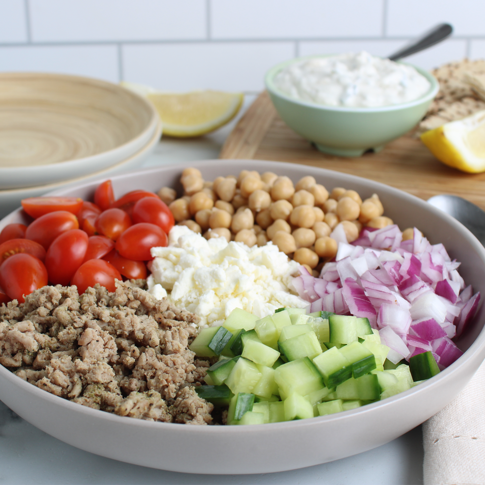 mediterranean chickpea bowls