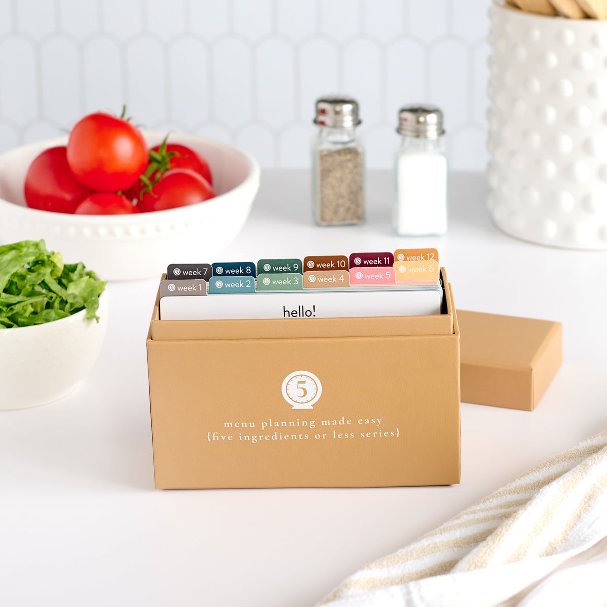 5 ingredients box with top open