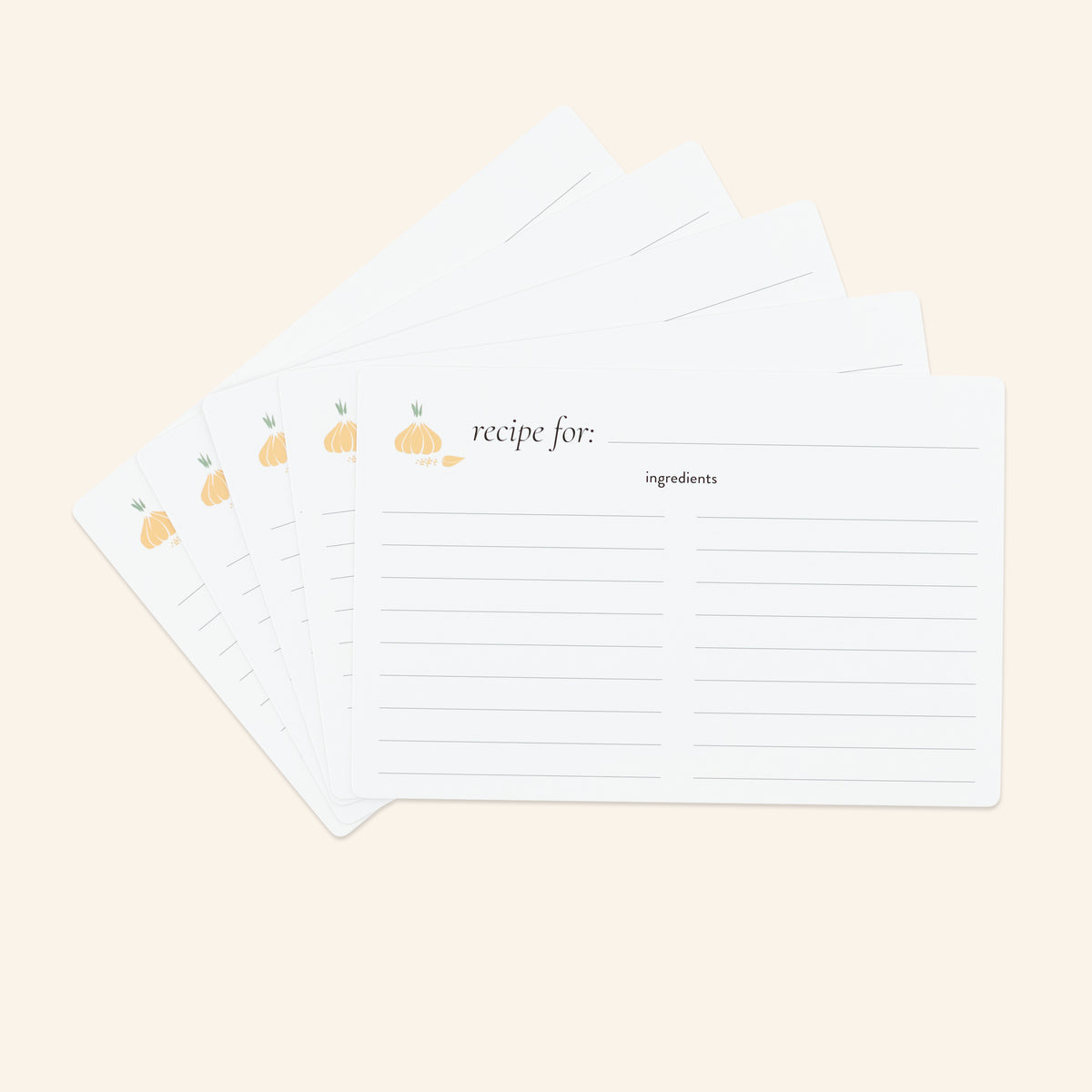 whole foods blank recipe cards