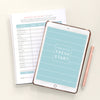 Money Planner downloaded on iPad and printed spiral bound