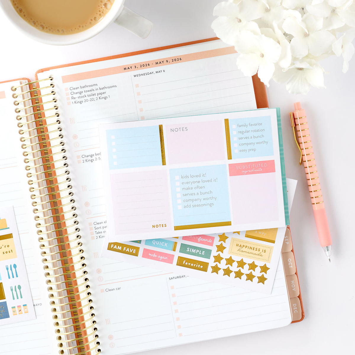 menu planning sticker book view 8