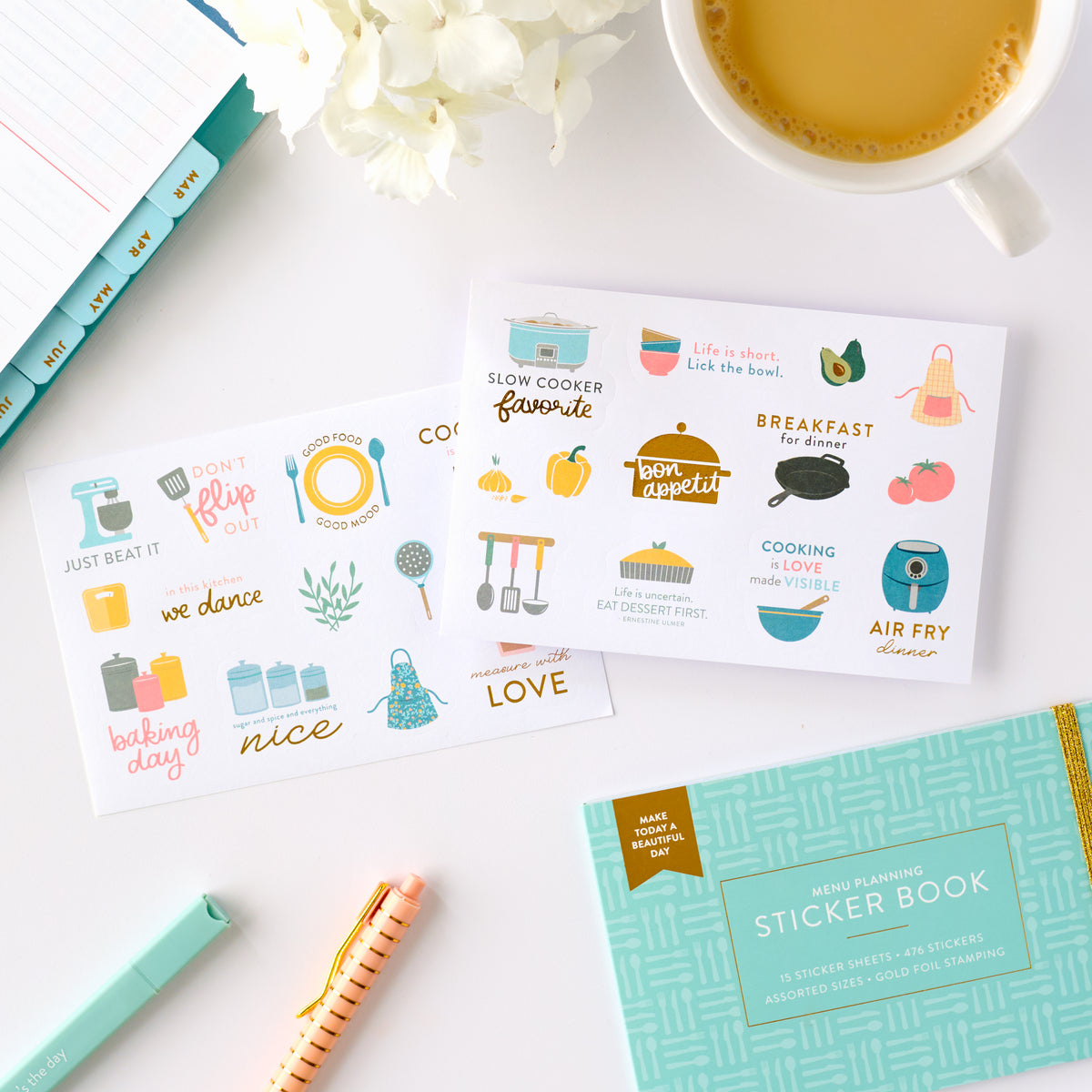 menu planning sticker book view 11