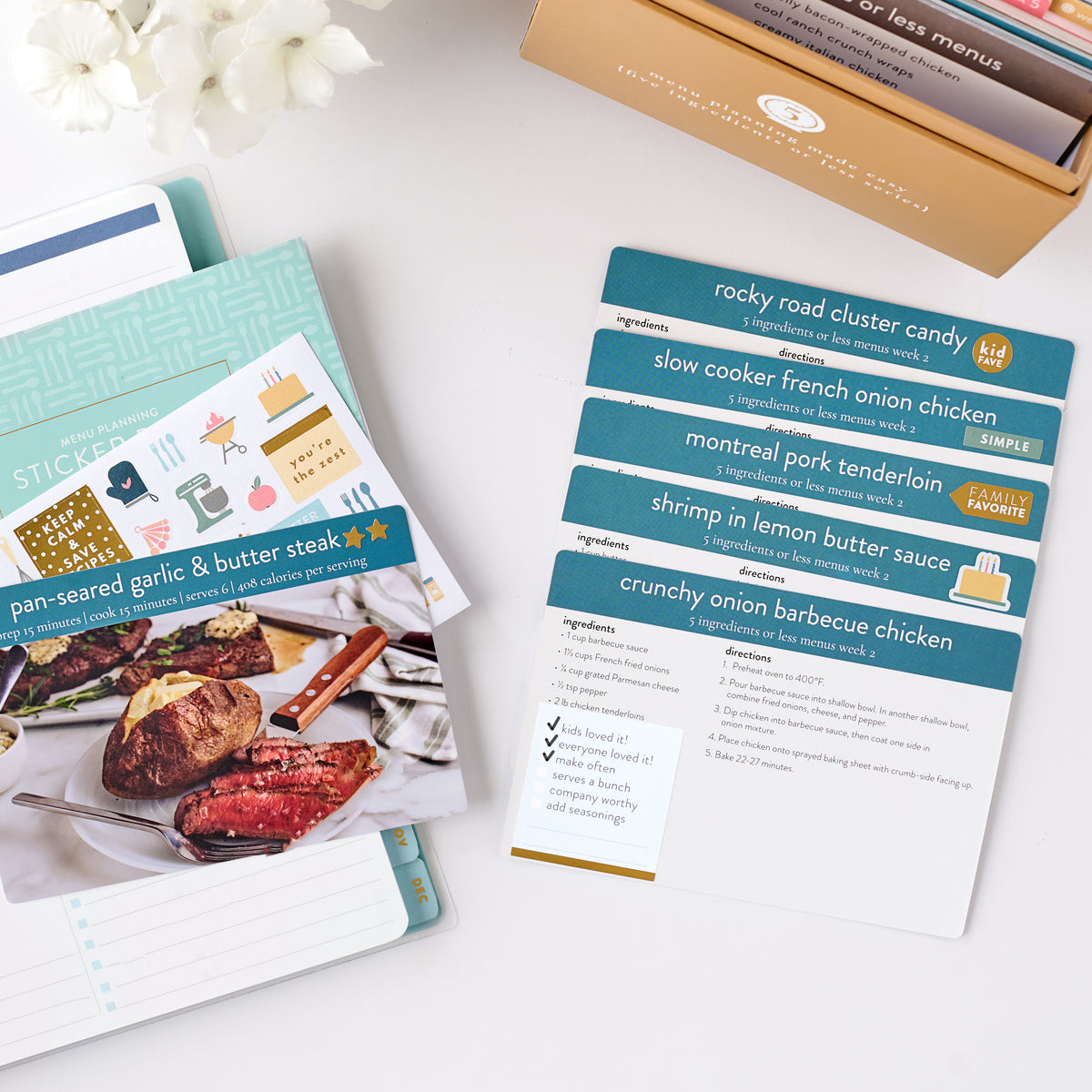 menu planning sticker book view 12