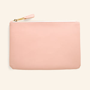 blush zipper pouch closed 