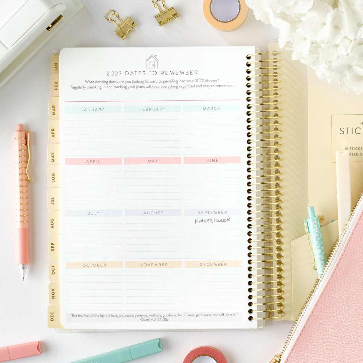 2026 home planner dates to remember page