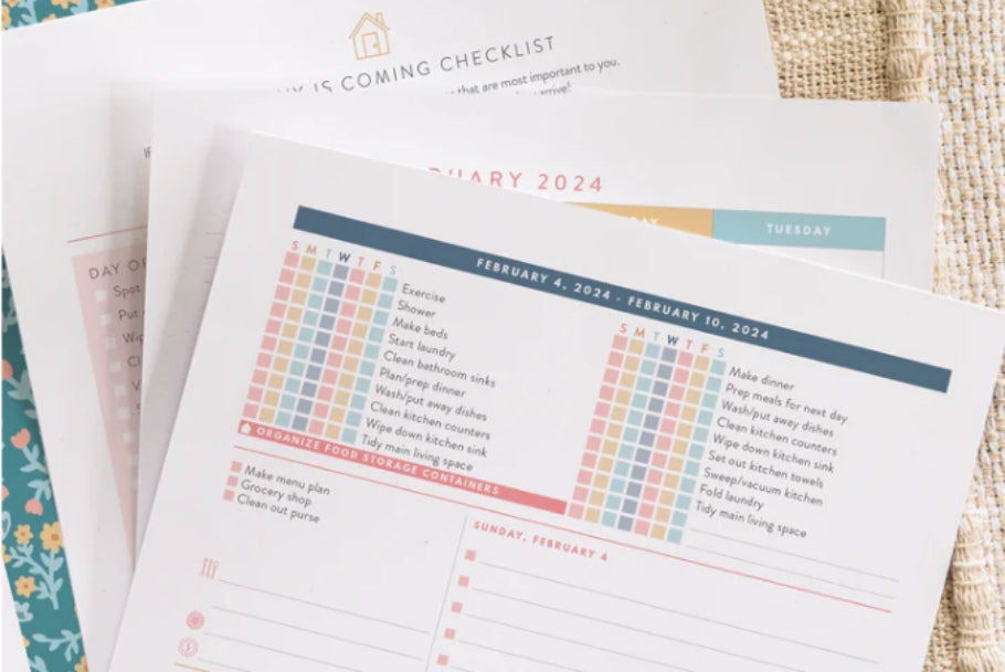 home planner pdf printed out