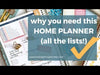 Home Planner with blue floral cover YouTube video
