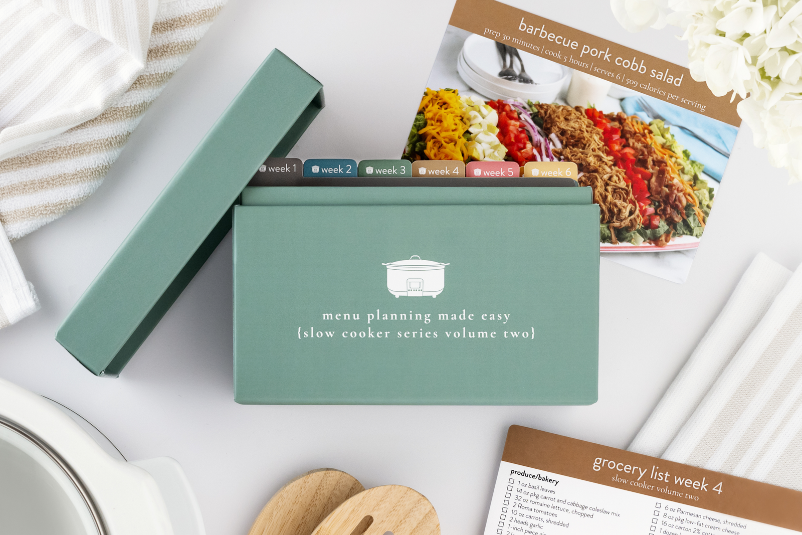 slow cooker 2 menu box with cards