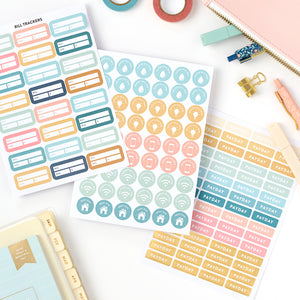 money planner sticker sheets 2