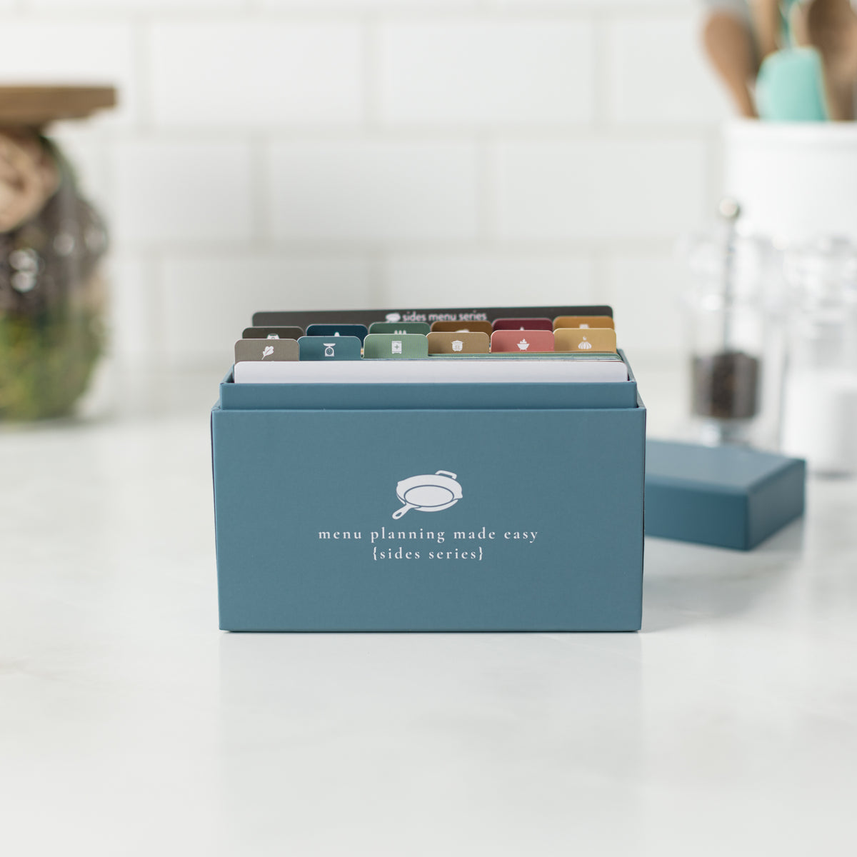 Sides Menu Series Box open on counter