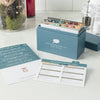2022 Sides Menu Plan Box in kitchen with recipe cards