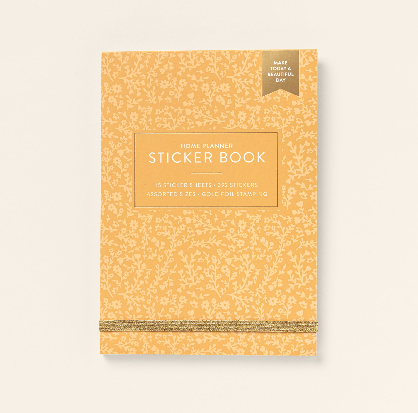 Home Planner Sticker Book in yellow